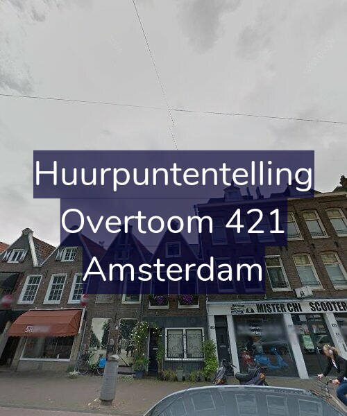 Foto gevel Huurpuntentelling voor Overtoom 421, Amsterdam