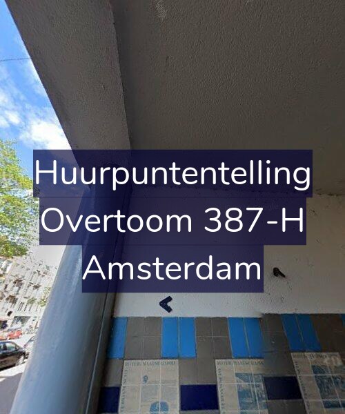 Foto gevel Huurpuntentelling voor Overtoom 387-H, Amsterdam