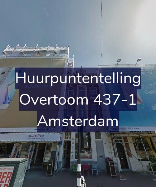 Foto gevel Huurpuntentelling voor Overtoom 437-1, Amsterdam