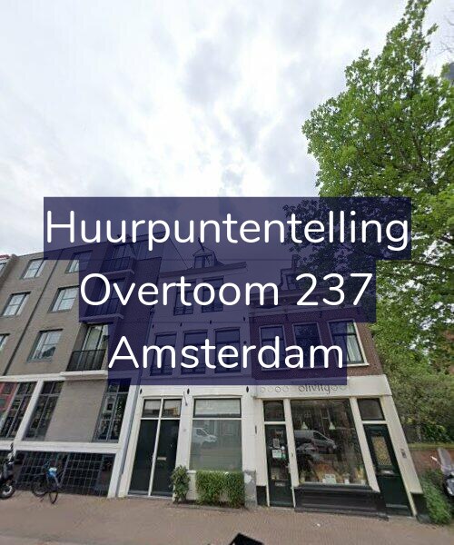 Foto gevel Huurpuntentelling voor Overtoom 237, Amsterdam