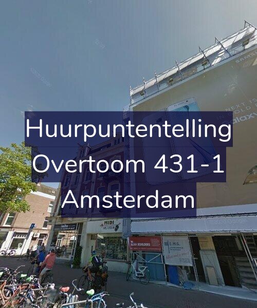 Foto gevel Huurpuntentelling voor Overtoom 431-1, Amsterdam