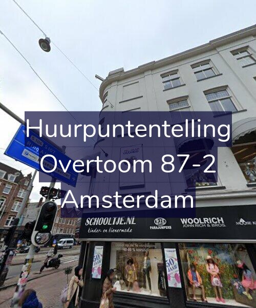 Foto gevel Huurpuntentelling voor Overtoom 87-2, Amsterdam