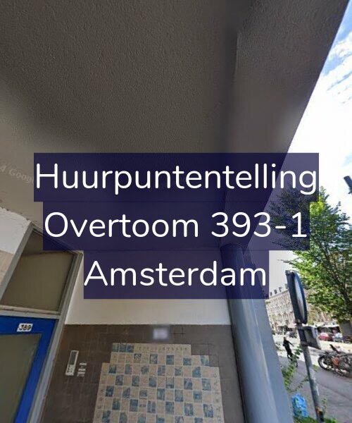 Foto gevel Huurpuntentelling voor Overtoom 393-1, Amsterdam