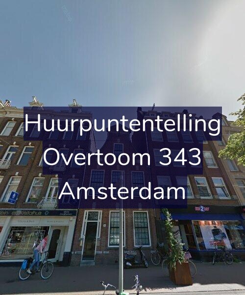 Foto gevel Huurpuntentelling voor Overtoom 343, Amsterdam