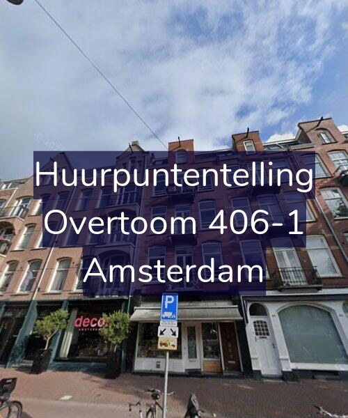 Foto gevel Huurpuntentelling voor Overtoom 406-1, Amsterdam