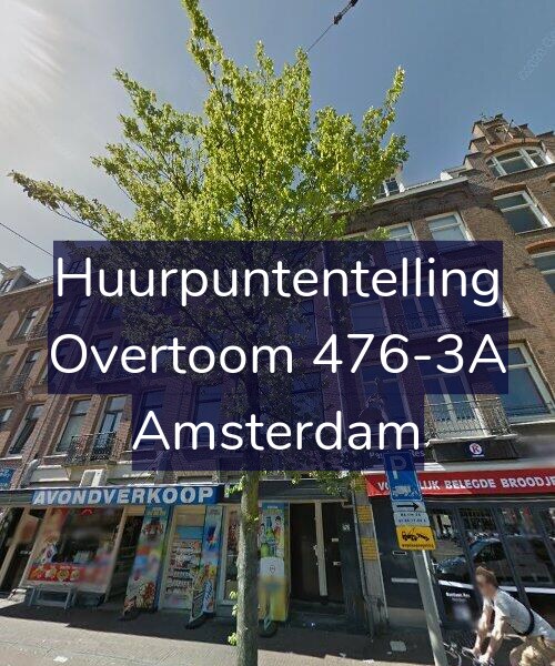 Foto gevel Huurpuntentelling voor Overtoom 476-3A, Amsterdam