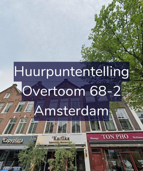 Foto gevel Huurpuntentelling voor Overtoom 68-2, Amsterdam