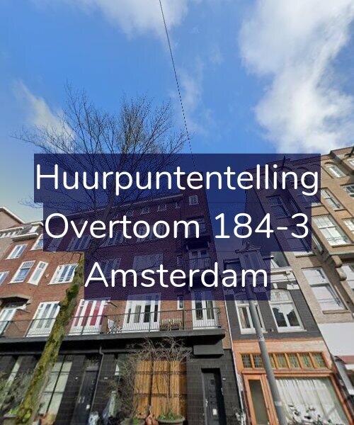 Foto gevel Huurpuntentelling voor Overtoom 184-3, Amsterdam