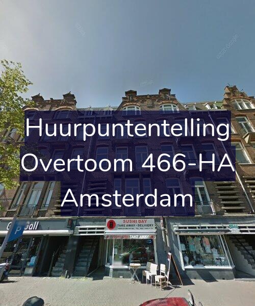 Foto gevel Huurpuntentelling voor Overtoom 466-HA, Amsterdam