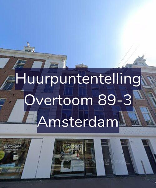 Foto gevel Huurpuntentelling voor Overtoom 89-3, Amsterdam