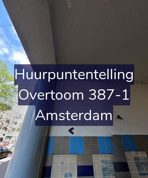 Foto gevel Huurpuntentelling voor Overtoom 387-1, Amsterdam