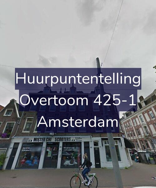 Foto gevel Huurpuntentelling voor Overtoom 425-1, Amsterdam