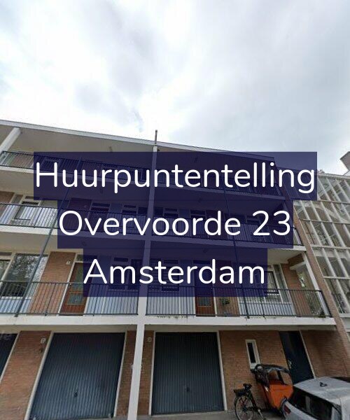 Foto gevel Huurpuntentelling voor Overvoorde 23, Amsterdam