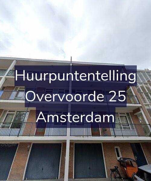 Foto gevel Huurpuntentelling voor Overvoorde 25, Amsterdam