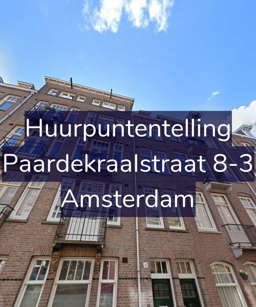 Foto gevel Huurpuntentelling voor Paardekraalstraat 8-3, Amsterdam