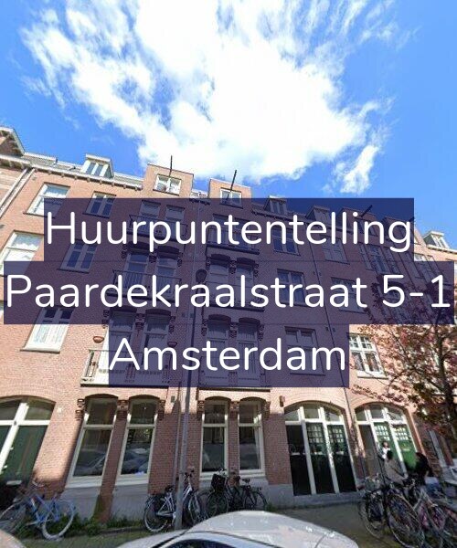 Foto gevel Huurpuntentelling voor Paardekraalstraat 5-1, Amsterdam