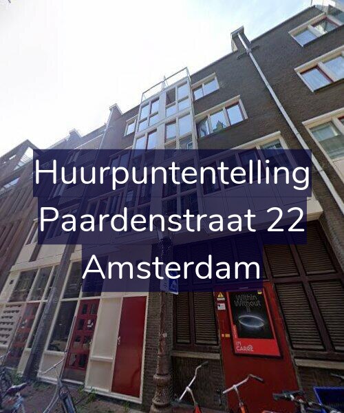 Foto gevel Huurpuntentelling voor Paardenstraat 22, Amsterdam