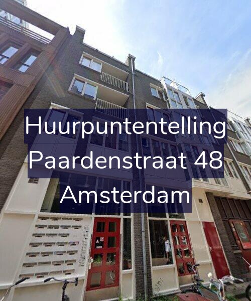 Foto gevel Huurpuntentelling voor Paardenstraat 48, Amsterdam