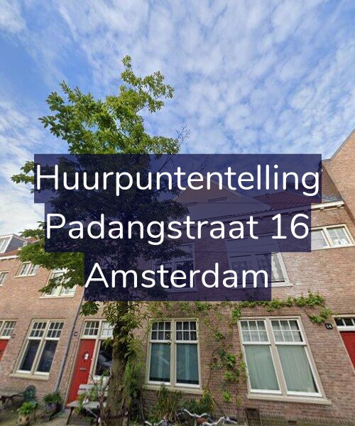 Foto gevel Huurpuntentelling voor Padangstraat 16, Amsterdam