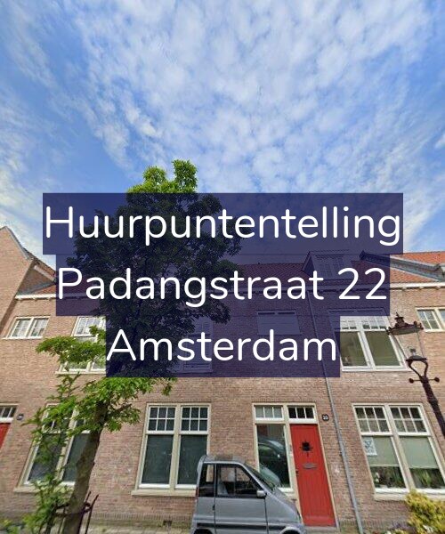 Foto gevel Huurpuntentelling voor Padangstraat 22, Amsterdam