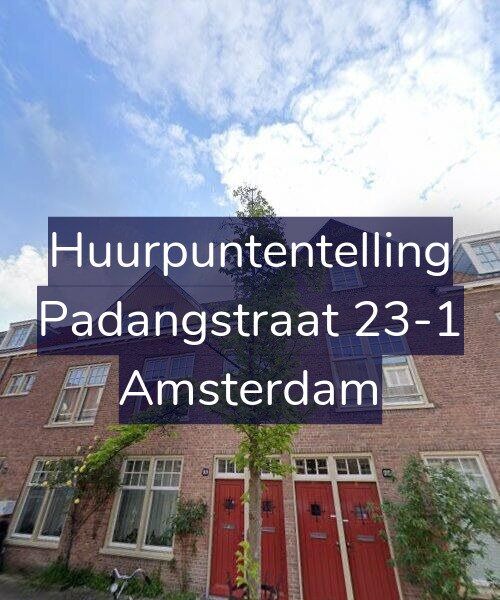 Foto gevel Huurpuntentelling voor Padangstraat 23-1, Amsterdam