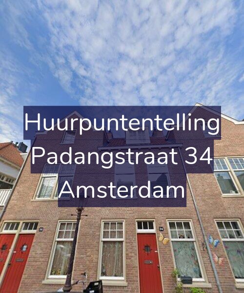 Foto gevel Huurpuntentelling voor Padangstraat 34, Amsterdam
