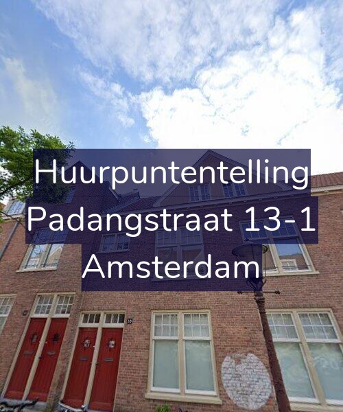 Foto gevel Huurpuntentelling voor Padangstraat 13-1, Amsterdam