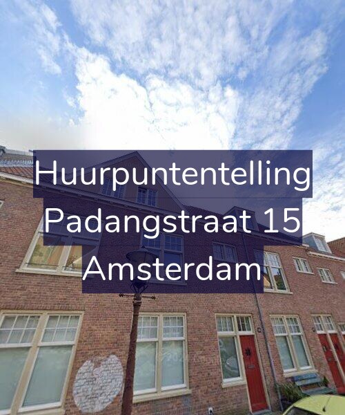 Foto gevel Huurpuntentelling voor Padangstraat 15, Amsterdam