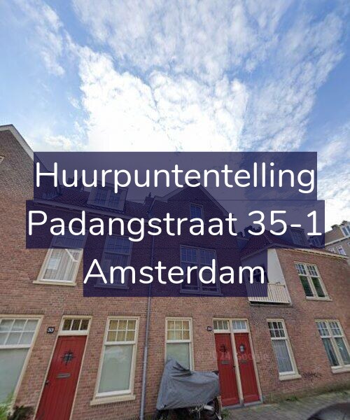 Foto gevel Huurpuntentelling voor Padangstraat 35-1, Amsterdam