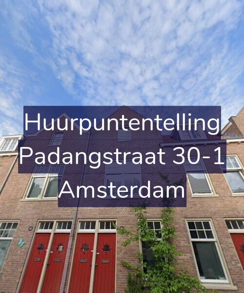 Foto gevel Huurpuntentelling voor Padangstraat 30-1, Amsterdam