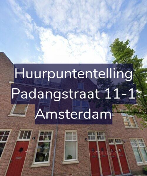 Foto gevel Huurpuntentelling voor Padangstraat 11-1, Amsterdam