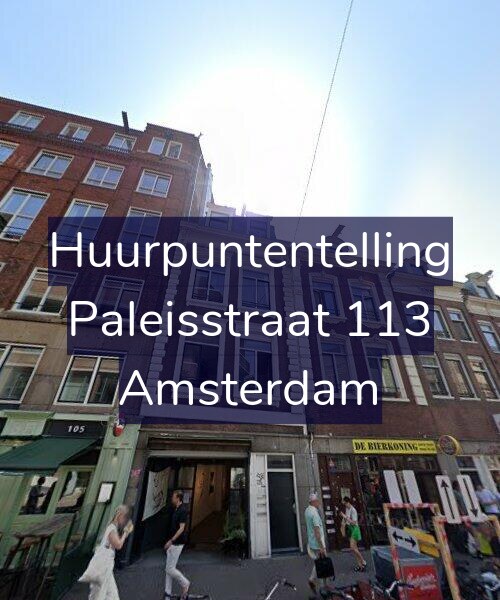 Foto gevel Huurpuntentelling voor Paleisstraat 113, Amsterdam