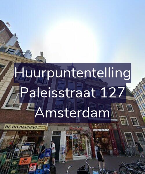 Foto gevel Huurpuntentelling voor Paleisstraat 127, Amsterdam
