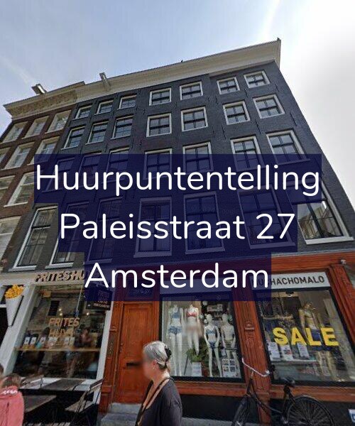 Foto gevel Huurpuntentelling voor Paleisstraat 27, Amsterdam