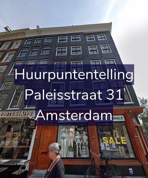 Foto gevel Huurpuntentelling voor Paleisstraat 31, Amsterdam
