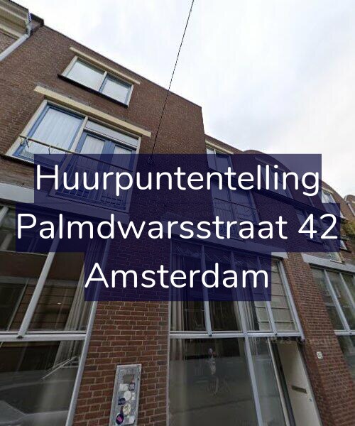 Foto gevel Huurpuntentelling voor Palmdwarsstraat 42, Amsterdam