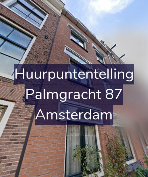 Foto gevel Huurpuntentelling voor Palmgracht 87, Amsterdam