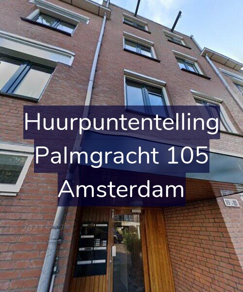 Foto gevel Huurpuntentelling voor Palmgracht 105, Amsterdam