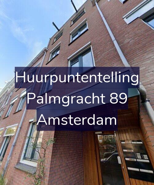 Foto gevel Huurpuntentelling voor Palmgracht 89, Amsterdam