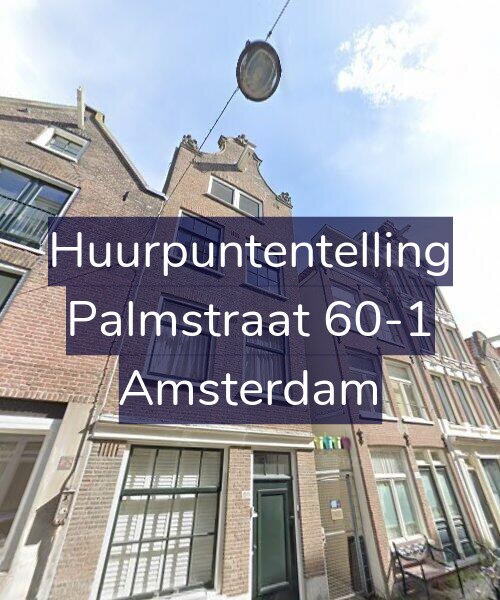 Foto gevel Huurpuntentelling voor Palmstraat 60-1, Amsterdam