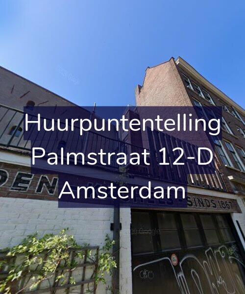 Foto gevel Huurpuntentelling voor Palmstraat 12-D, Amsterdam