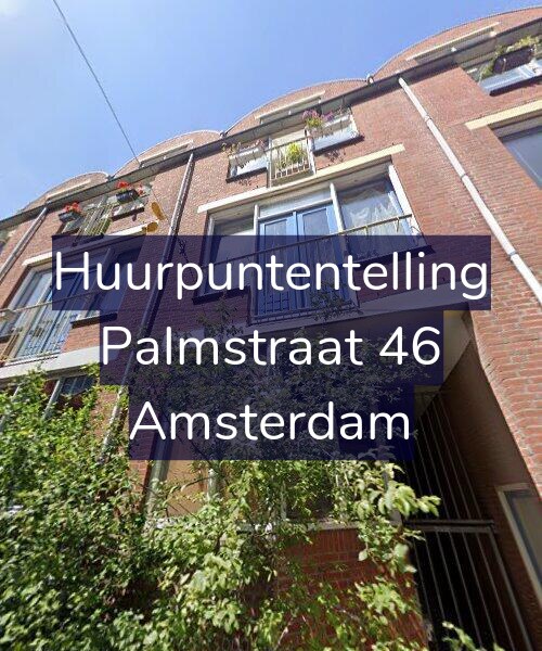Foto gevel Huurpuntentelling voor Palmstraat 46, Amsterdam