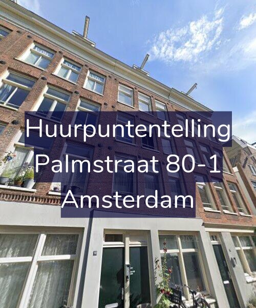 Foto gevel Huurpuntentelling voor Palmstraat 80-1, Amsterdam