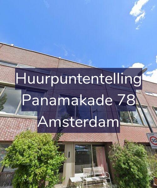 Foto gevel Huurpuntentelling voor Panamakade 78, Amsterdam