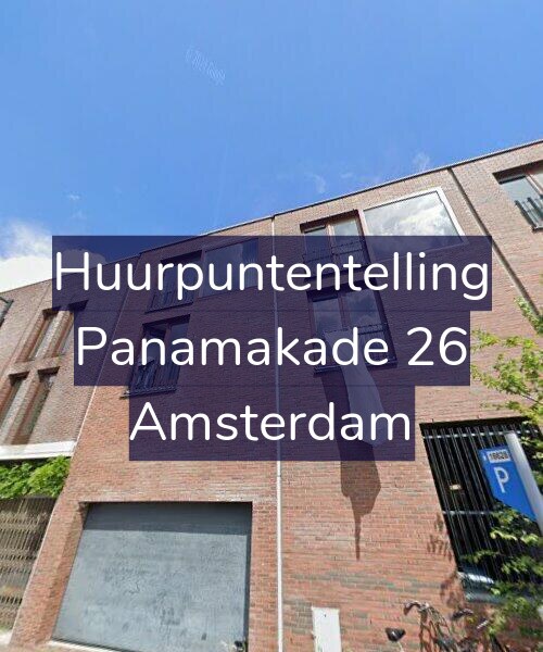 Foto gevel Huurpuntentelling voor Panamakade 26, Amsterdam