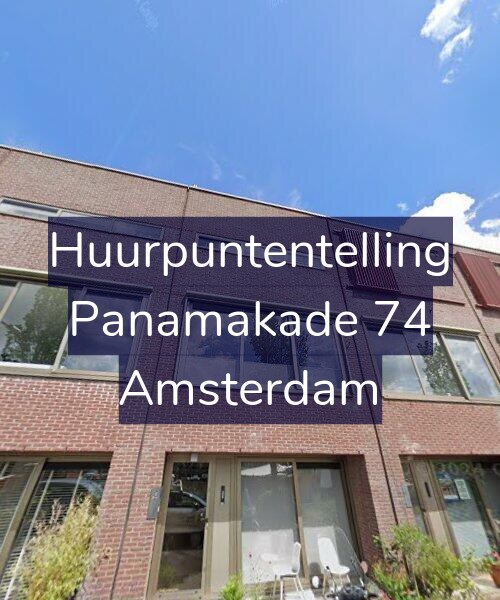 Foto gevel Huurpuntentelling voor Panamakade 74, Amsterdam