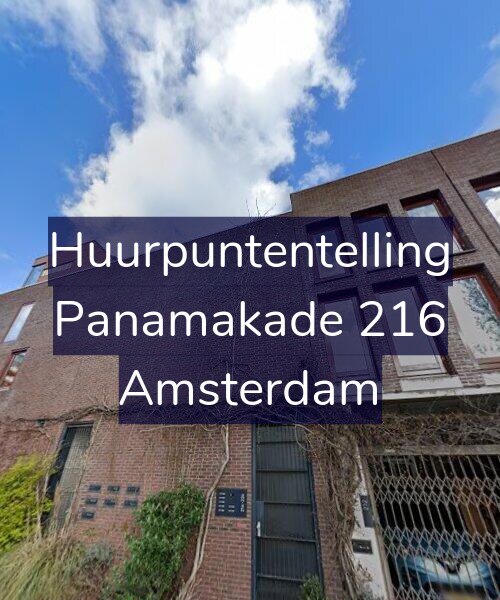 Foto gevel Huurpuntentelling voor Panamakade 216, Amsterdam