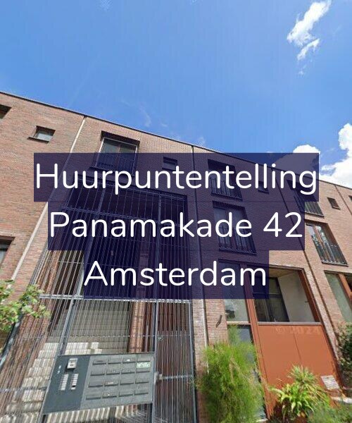 Foto gevel Huurpuntentelling voor Panamakade 42, Amsterdam