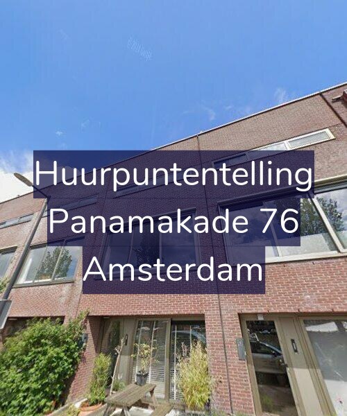 Foto gevel Huurpuntentelling voor Panamakade 76, Amsterdam