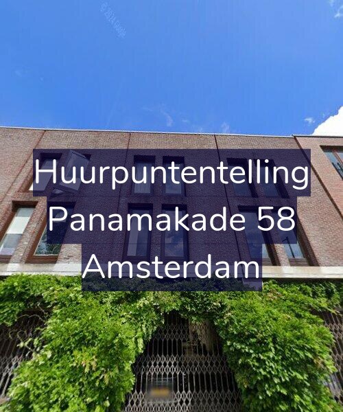 Foto gevel Huurpuntentelling voor Panamakade 58, Amsterdam